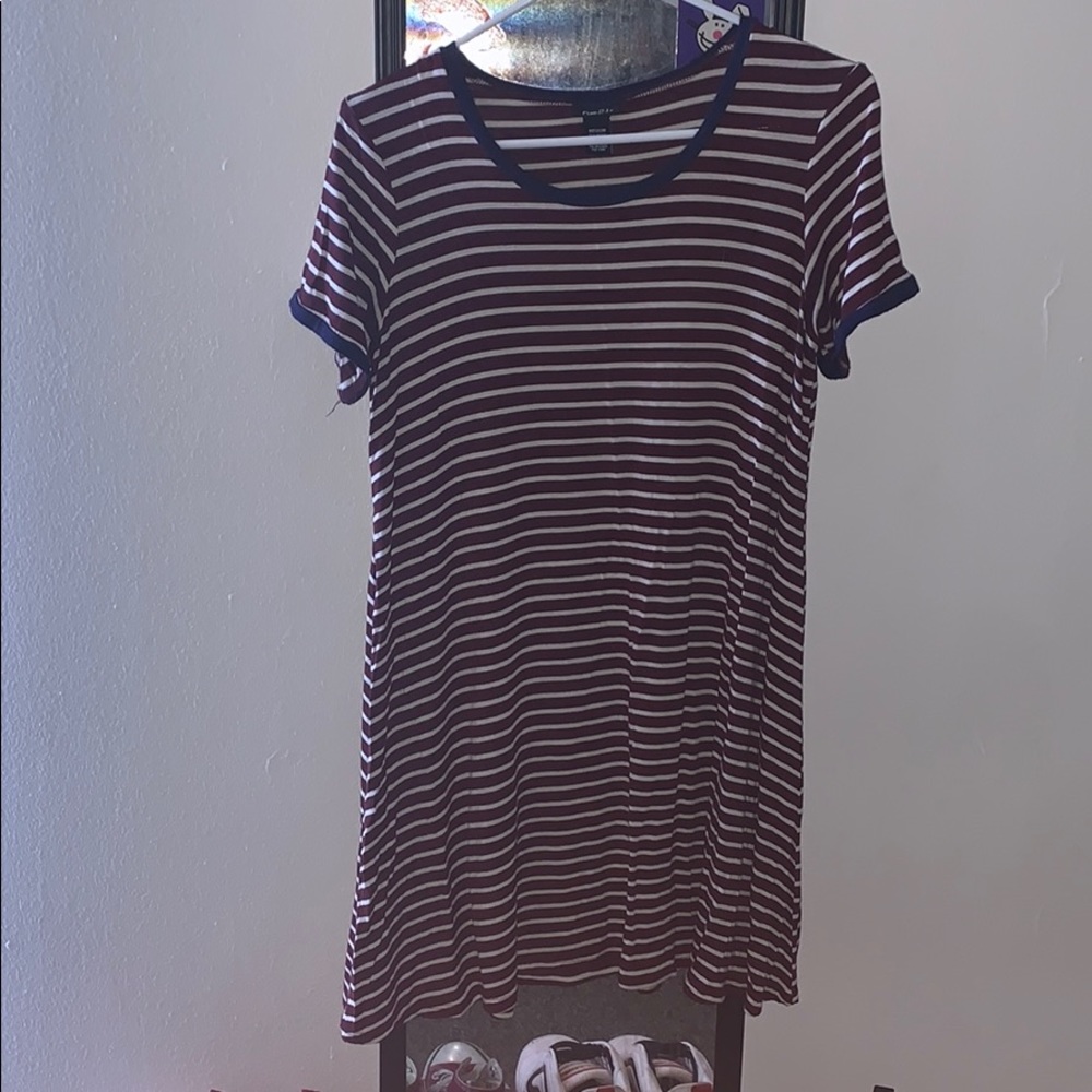 Stripped t-shirt dress